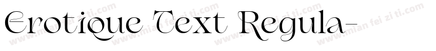 Erotique Text Regula字体转换